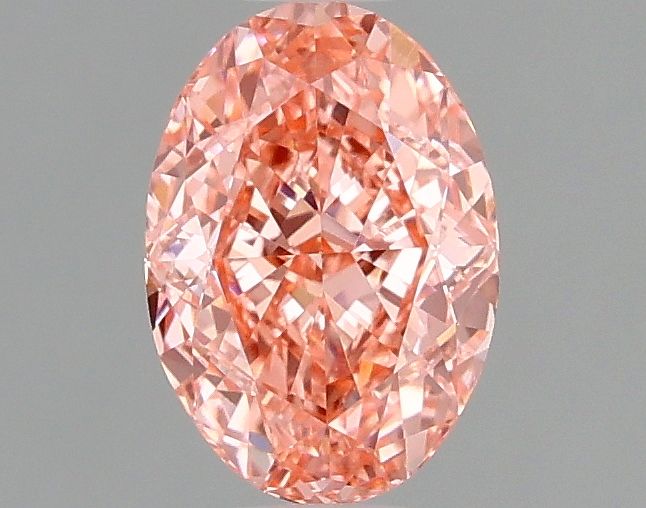 Lab-Grown Oval Diamond - 1.08 Carats, Fancy Vivid Pink Color, VVS2 Clarity - Certified by IGI - Report Number: LG677579233