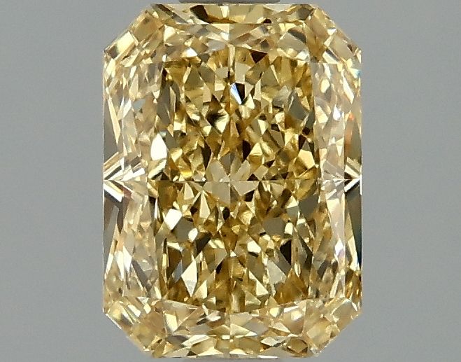 Lab-Grown Radiant Diamond - 1.48 Carats, Fancy Intense Yellow Color, VVS2 Clarity - Certified by IGI - Report Number: LG663405858