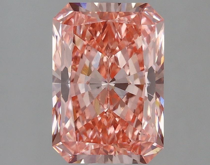 Lab-Grown Radiant Diamond - 2.54 Carats, Fancy Vivid Pink Color, VS2 Clarity - Certified by IGI - Report Number: LG633474278