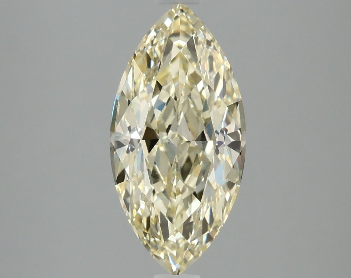 Lab-Grown Marquise Diamond - 2.49 Carats, Fancy Intense Yellow Color, VS1 Clarity - Certified by IGI - Report Number: LG636433974