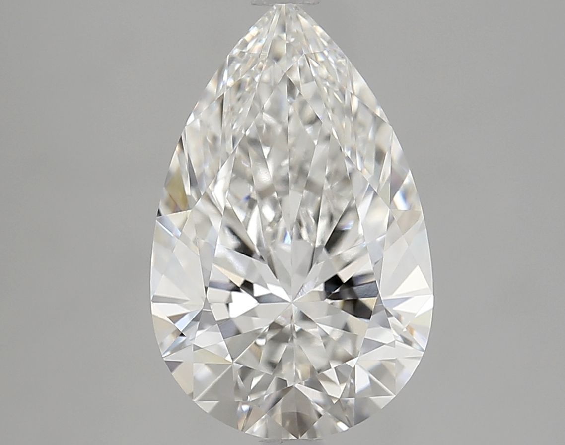 Lab-Grown Pear Diamond - 3.49 Carats, E Color, VVS2 Clarity - Certified by IGI - Report Number: LG695521619