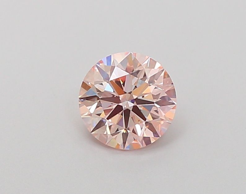 Lab-Grown Round Diamond - 0.8 Carats, Fancy Pink Color, VS2 Clarity - Certified by IGI - Report Number: LG669468997