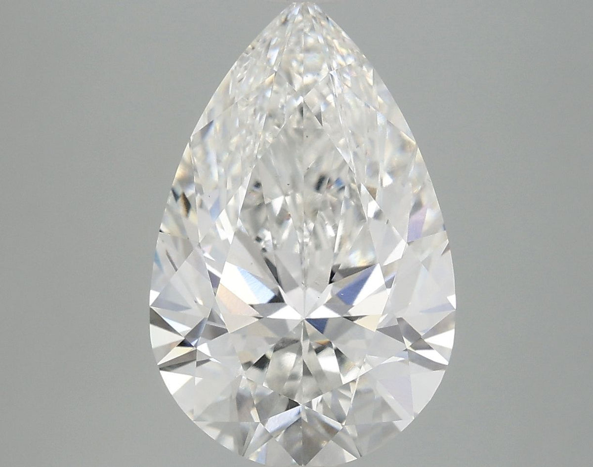 Lab-Grown Pear Diamond - 4.76 Carats, F Color, VS2 Clarity - Certified by IGI - Report Number: LG696547873