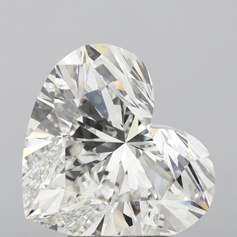 Lab-Grown Heart Diamond - 5.02 Carats, F Color, VVS2 Clarity - Certified by IGI - Report Number: LG677504378