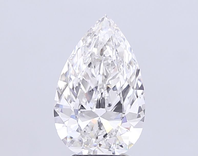 Lab-Grown Pear Diamond - 4.02 Carats, F Color, VS2 Clarity - Certified by IGI - Report Number: LG717541056