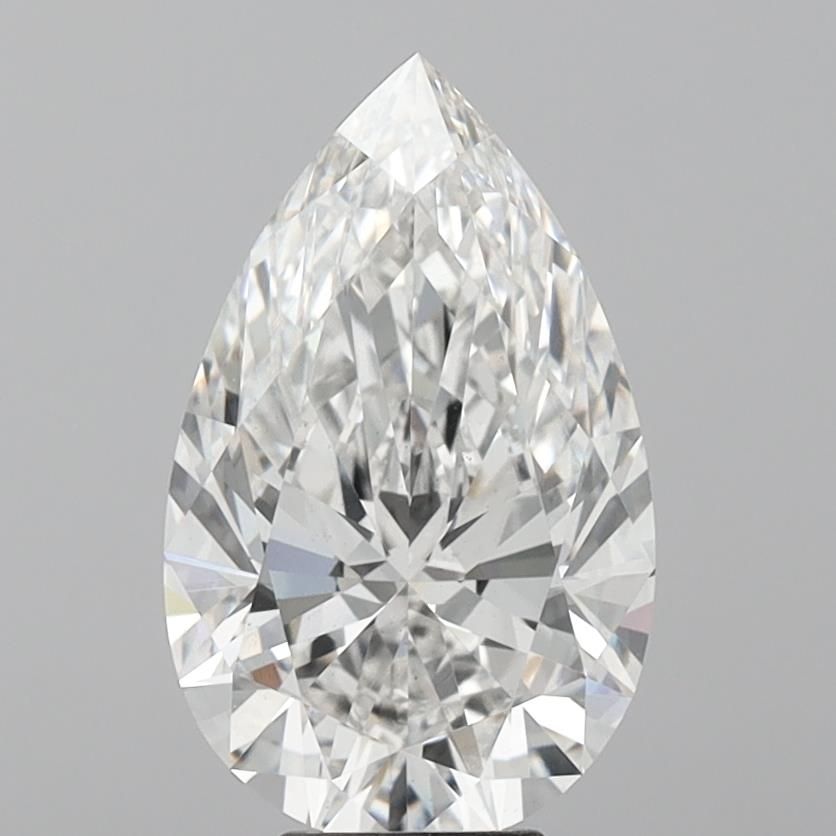 Lab-Grown Pear Diamond - 6.07 Carats, F Color, VS2 Clarity - Certified by IGI - Report Number: LG683536304