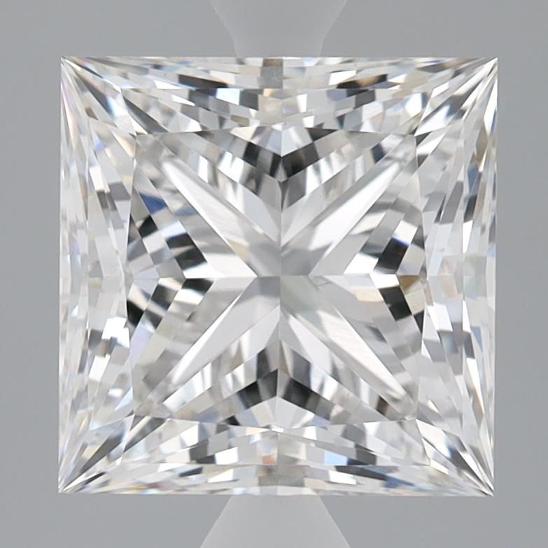 Lab-Grown Princess Diamond - 3.97 Carats, F Color, VVS2 Clarity - Certified by IGI - Report Number: LG655431427