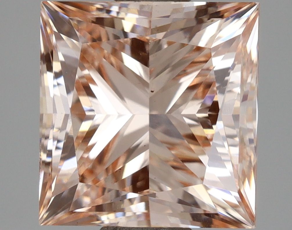 Lab-Grown Princess Diamond - 3.0 Carats, Fancy Intense Pink Color, VS2 Clarity - Certified by IGI - Report Number: LG687559765