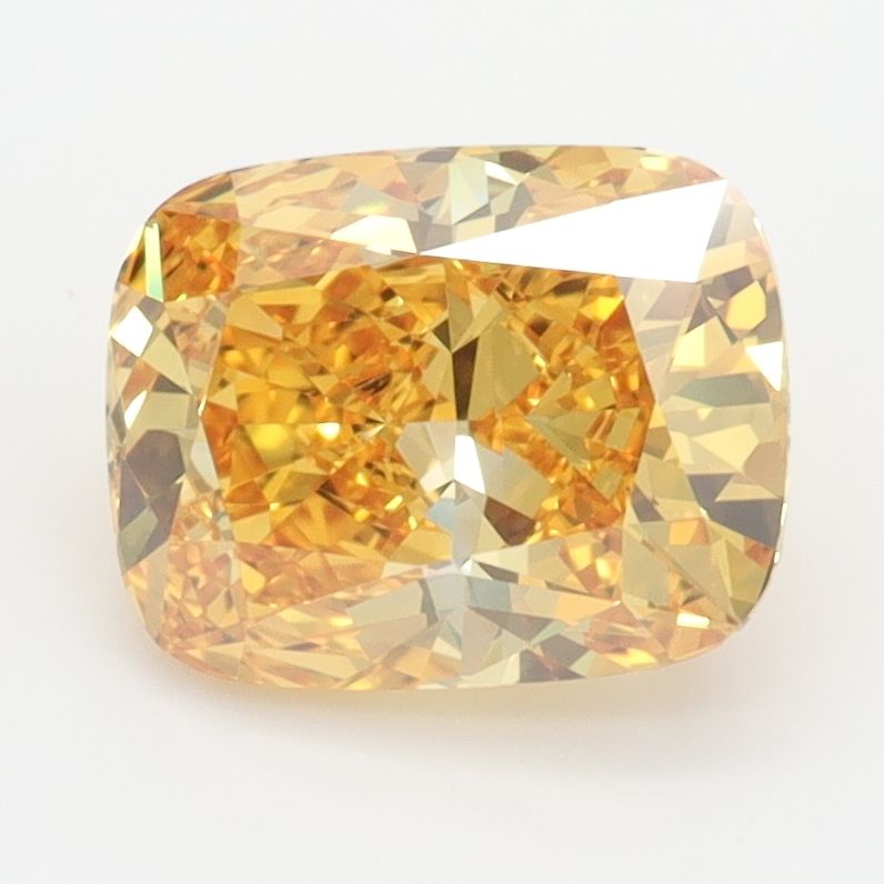 Lab-Grown Cushion Diamond - 2.0 Carats, Fancy Vivid Yellow Color, VVS2 Clarity - Certified by IGI - Report Number: LG649479986