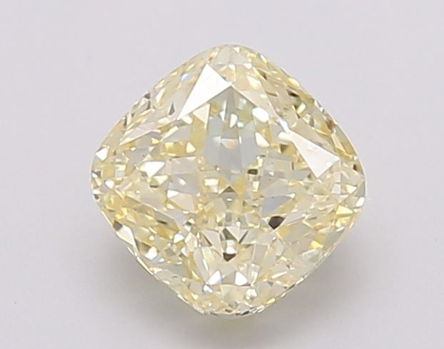 Lab-Grown Cushion Diamond - 1.04 Carats, Fancy Yellow Color, VS1 Clarity - Certified by IGI - Report Number: LG607397842