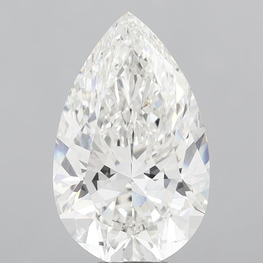 Lab-Grown Pear Diamond - 8.01 Carats, F Color, VVS2 Clarity - Certified by IGI - Report Number: LG704577274