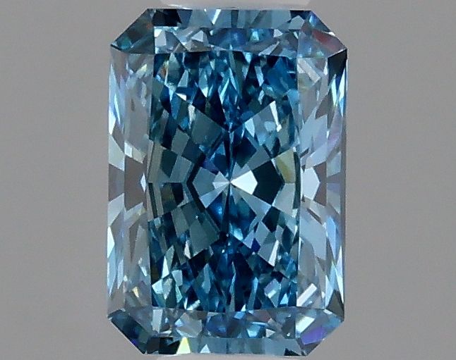 Lab-Grown Radiant Diamond - 1.04 Carats, Fancy Vivid Blue Color, VS2 Clarity - Certified by IGI - Report Number: LG629474957