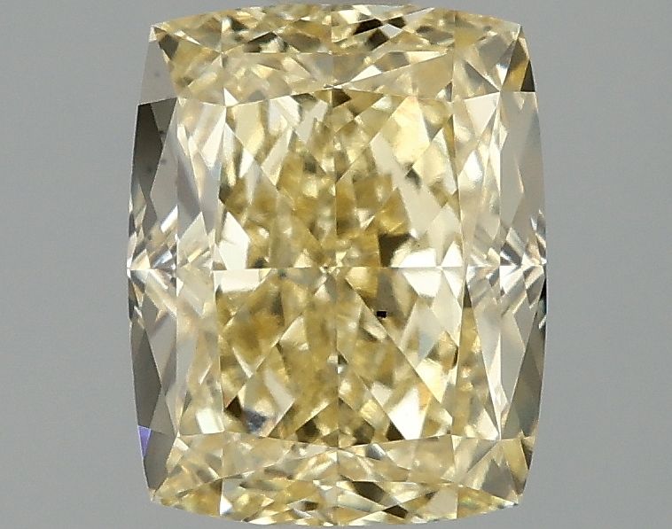 Lab-Grown Cushion Diamond - 2.04 Carats, Fancy Intense Yellow Color, VS2 Clarity - Certified by IGI - Report Number: LG692544896