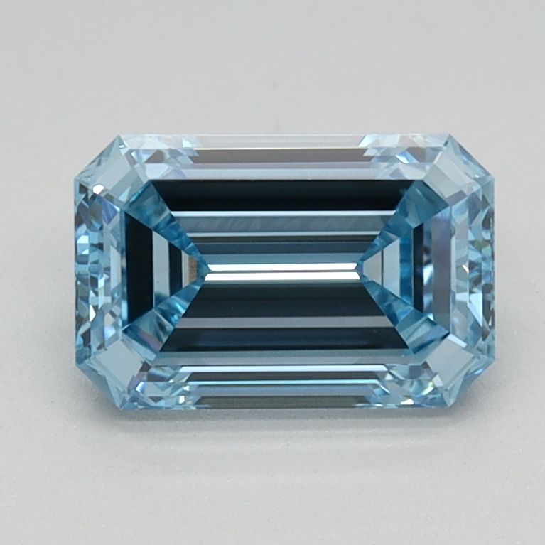 Lab-Grown Emerald Diamond - 1.02 Carats, Fancy Intense Blue Color, VVS2 Clarity - Certified by IGI - Report Number: LG613350751
