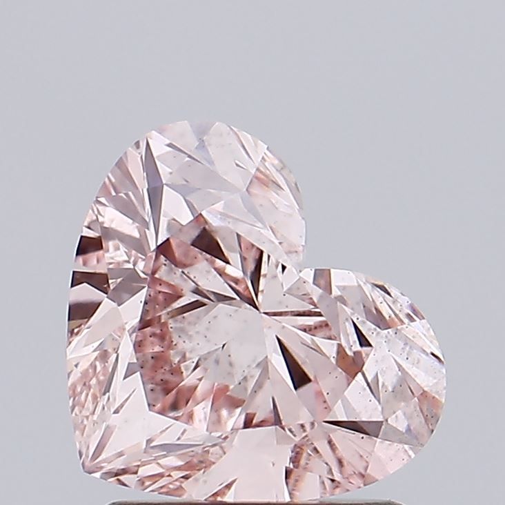 Lab-Grown Heart Diamond - 1.53 Carats, Fancy Intense Pink Color, SI1 Clarity - Certified by IGI - Report Number: LG602324587