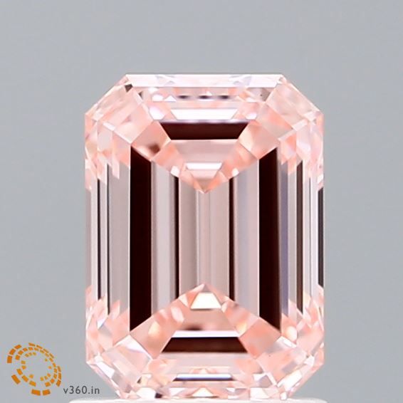 Lab-Grown Emerald Diamond - 1.51 Carats, Fancy Intense Pink Color, VVS2 Clarity - Certified by IGI - Report Number: LG600383231