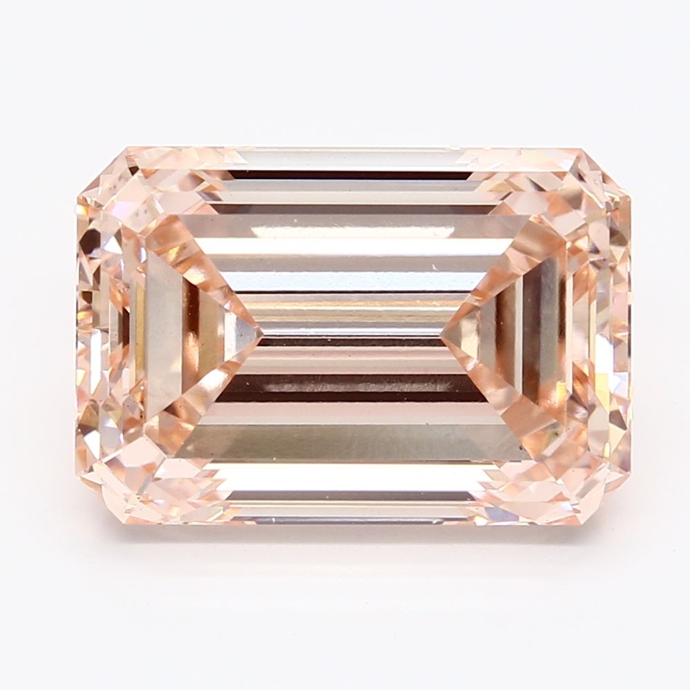 Lab-Grown Emerald Diamond - 6.14 Carats, Fancy Intense Pink Color, VS2 Clarity - Certified by IGI - Report Number: LG621477435