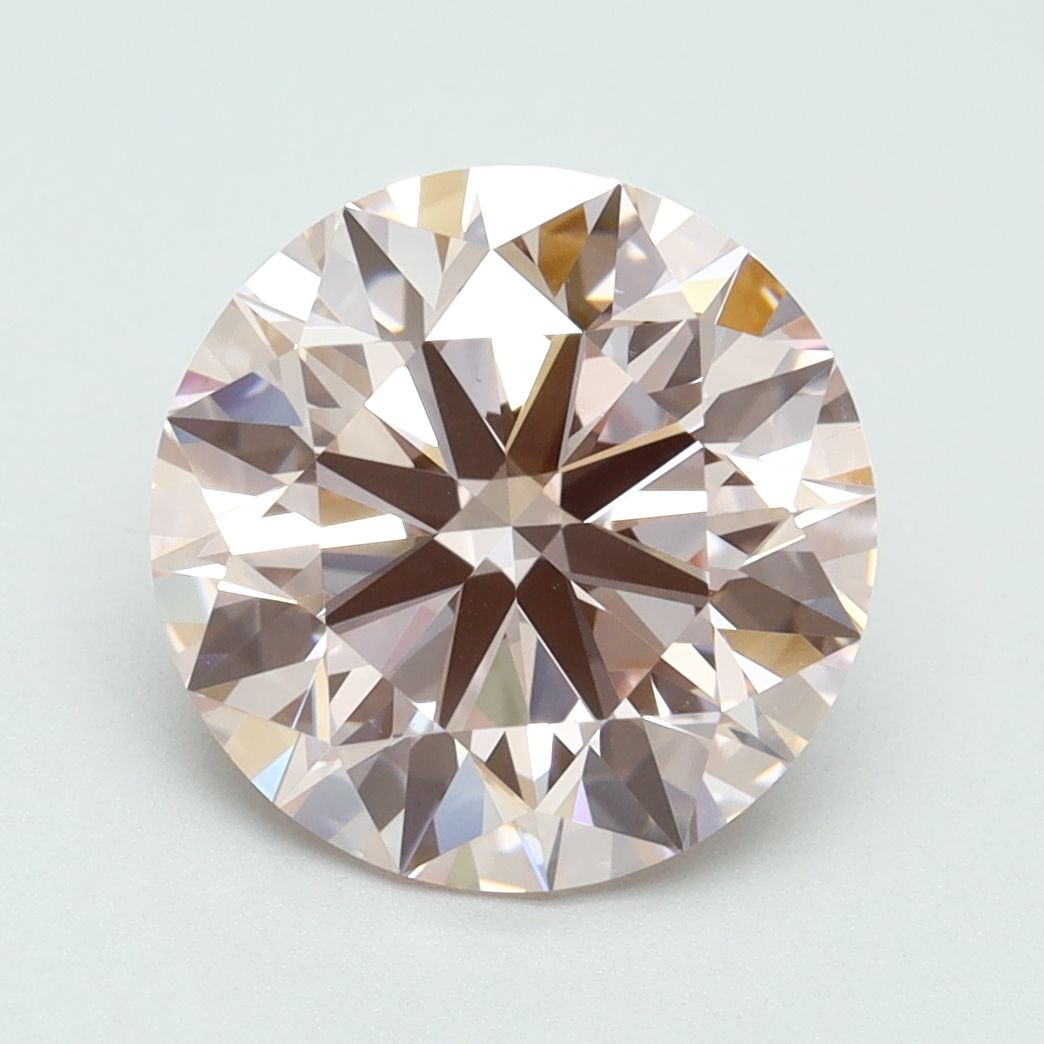 Lab-Grown Round Diamond - 3.58 Carats, Fancy Intense Pink Color, VS1 Clarity - Certified by IGI - Report Number: LG616416800