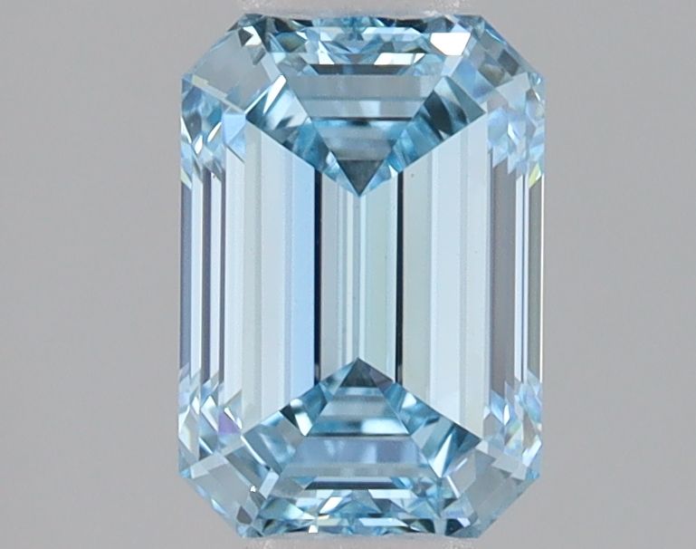 Lab-Grown Emerald Diamond - 1.59 Carats, Fancy Intense Blue Color, VVS2 Clarity - Certified by IGI - Report Number: LG680534585