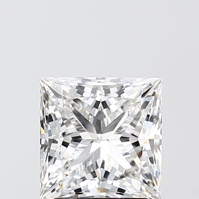 Lab-Grown Princess Diamond - 2.54 Carats, F Color, VVS2 Clarity - Certified by IGI - Report Number: LG659413671