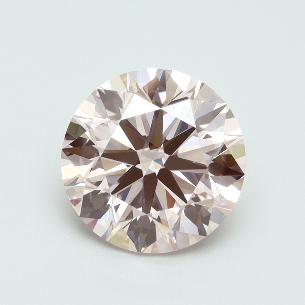 Lab-Grown Round Diamond - 3.5 Carats, Fancy Pink Color, VVS2 Clarity - Certified by IGI - Report Number: LG617483770