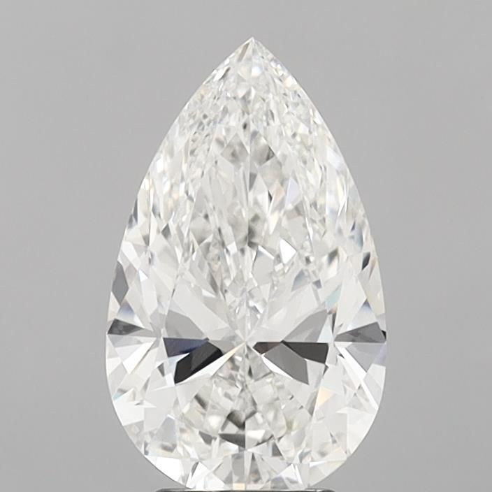 Lab-Grown Pear Diamond - 3.51 Carats, E Color, VVS2 Clarity - Certified by IGI - Report Number: LG695516202