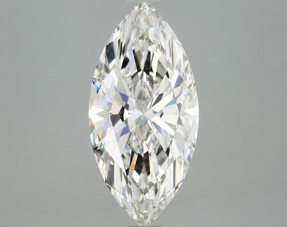Lab-Grown Marquise Diamond - 2.98 Carats, F Color, VS1 Clarity - Certified by IGI - Report Number: LG662448803