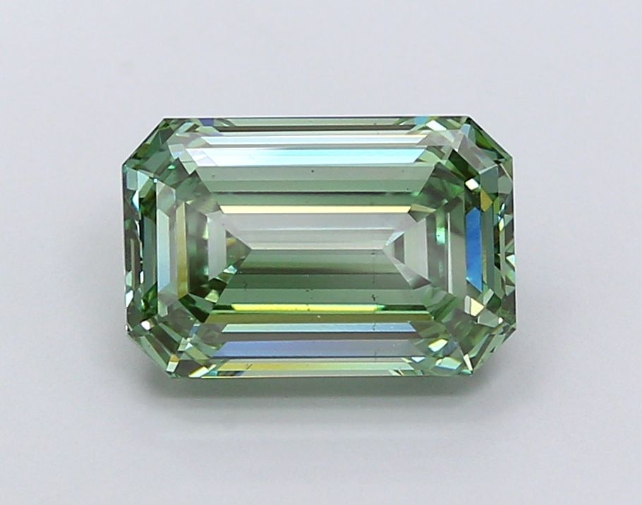 Lab-Grown Emerald Diamond - 4.0 Carats, Fancy Vivid Green Color, VS1 Clarity - Certified by IGI - Report Number: LG689507198