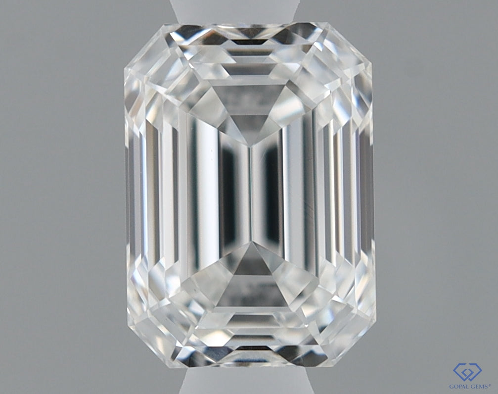 Natural Mined EMERALD Diamond - 0.63 Carats, F Color, VVS1 Clarity - Timeless Beauty and Exceptional Brilliance - GIA Certified