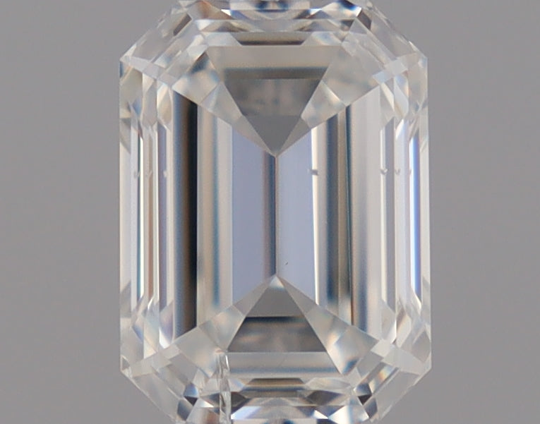 Natural Mined EMERALD Diamond - 0.53 Carats, F Color, I1 Clarity - Timeless Beauty and Exceptional Brilliance - GIA Certified