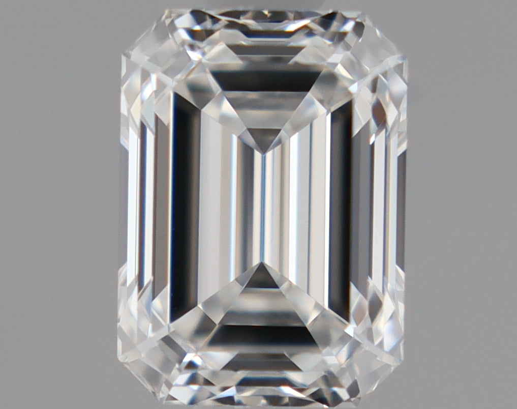 Natural Mined EMERALD Diamond - 0.93 Carats, F Color, VVS1 Clarity - Timeless Beauty and Exceptional Brilliance - GIA Certified