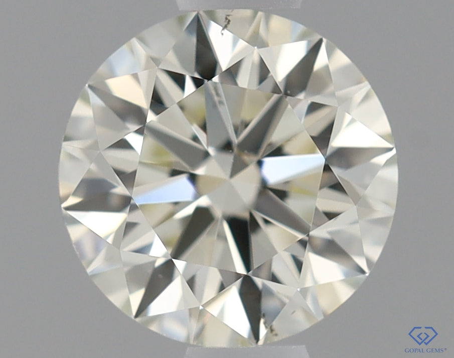 Natural Mined ROUND Diamond - 0.6 Carats, M Color, VS2 Clarity - Timeless Beauty and Exceptional Brilliance - GIA Certified