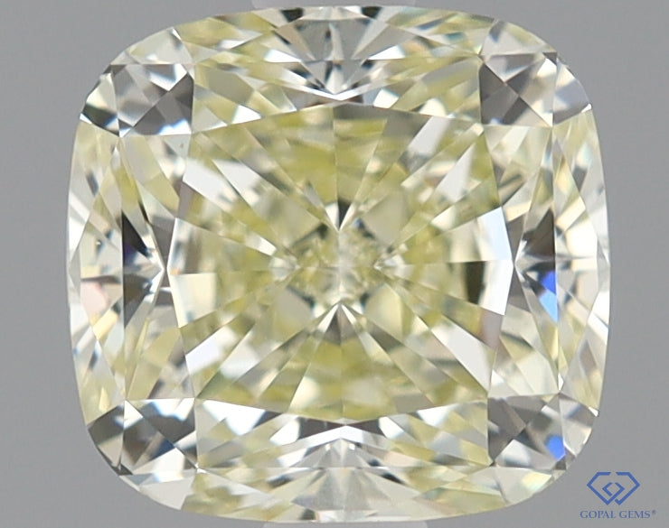 Natural Mined CUSHION Diamond - 1.32 Carats, N Color, VVS2 Clarity - Timeless Beauty and Exceptional Brilliance - IGI Certified