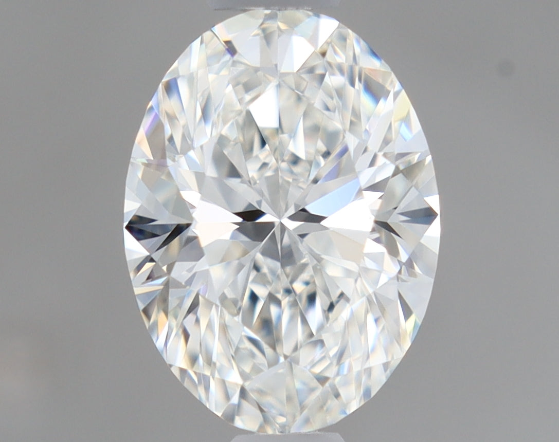Natural Mined OVAL Diamond - 0.75 Carats, H Color, VVS2 Clarity - Timeless Beauty and Exceptional Brilliance - GIA Certified