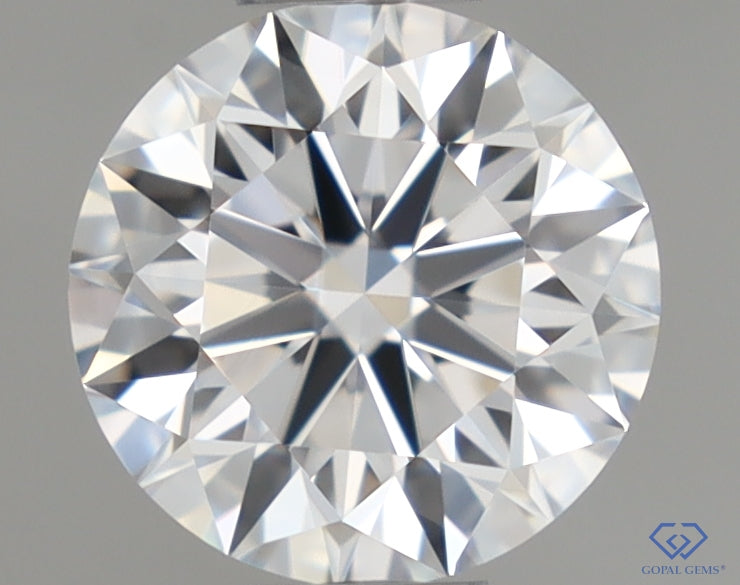 Natural Mined ROUND Diamond - 0.45 Carats, D Color, VVS2 Clarity - Timeless Beauty and Exceptional Brilliance - GIA Certified
