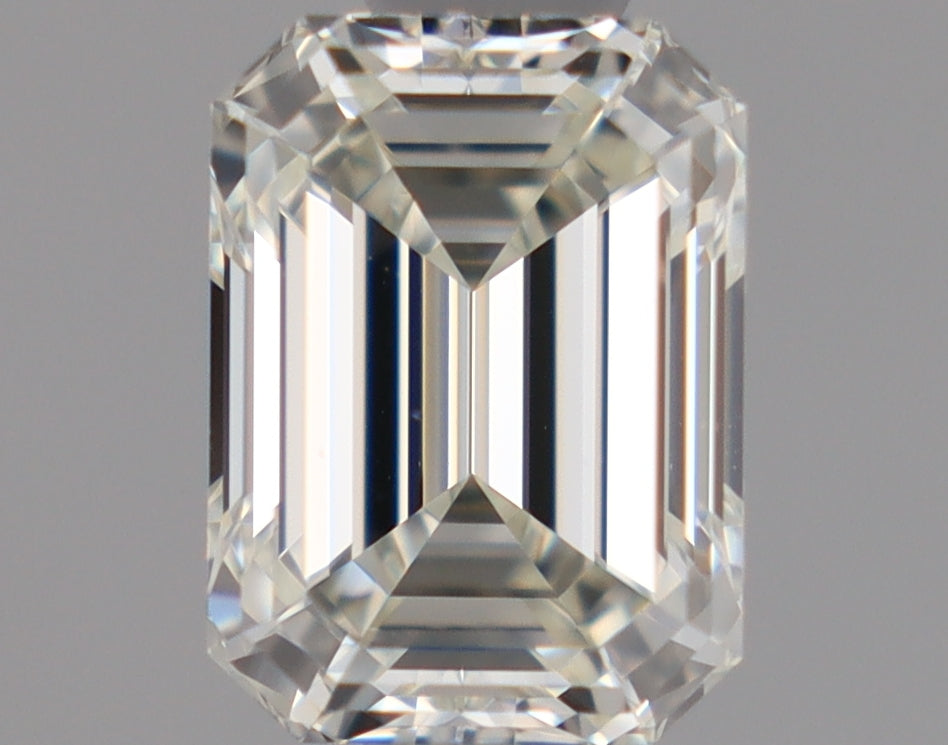 Natural Mined EMERALD Diamond - 0.76 Carats, K Color, VVS1 Clarity - Timeless Beauty and Exceptional Brilliance - GIA Certified