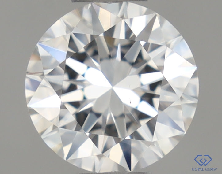 Natural Mined ROUND Diamond - 0.4 Carats, D Color, VS1 Clarity - Timeless Beauty and Exceptional Brilliance - GIA Certified