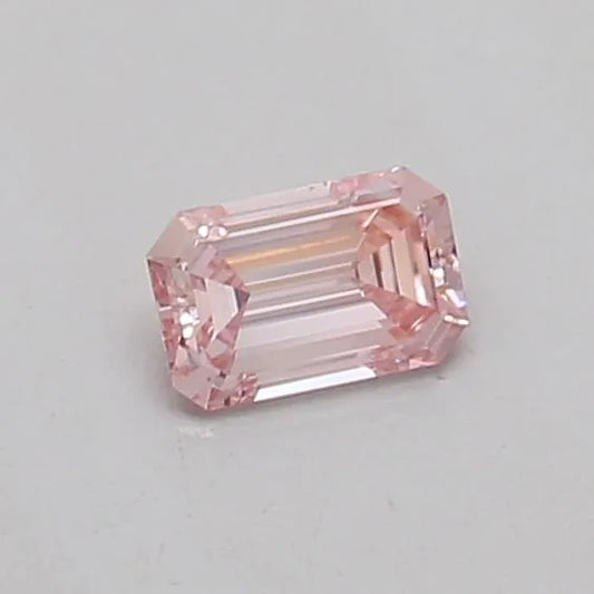 0.13ct Emerald Lab Grown Diamond (Colour Fancy Pink, Clarity VS1, IGI Certified)