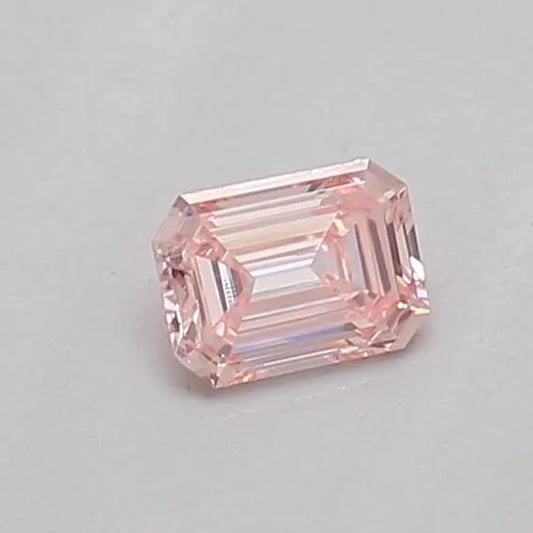 0.14ct Emerald Lab Grown Diamond (Colour Fancy Intense Pink, Clarity VS1, IGI Certified)