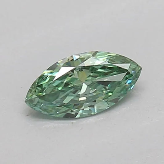 0.14ct Marquise Lab Grown Diamond (Colour Fancy Vivid Green, Clarity VVS2, IGI Certified)