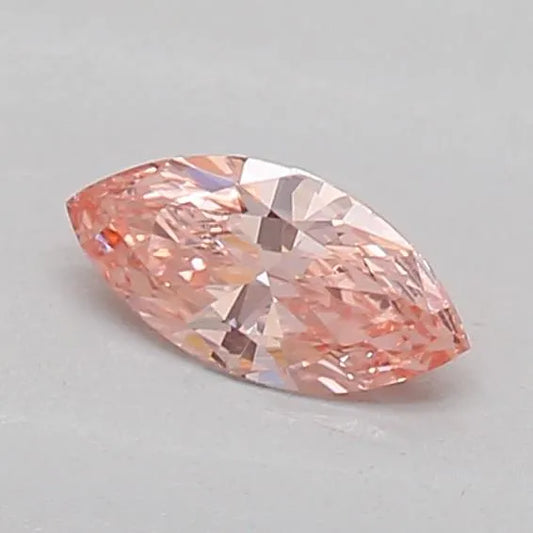 0.18ct Marquise Lab Grown Diamond (Colour Fancy Intense Brownish Pink, Clarity VVS2, IGI Certified)