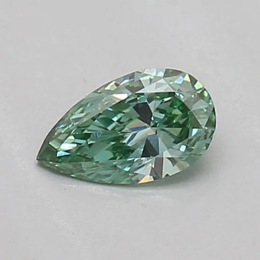 0.18ct Pear Lab Grown Diamond (Colour Fancy Vivid Green, Clarity VS1, IGI Certified)