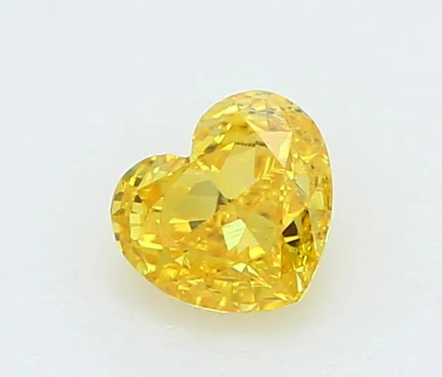 0.19ct Heart Lab Grown Diamond (Colour Fancy Vivid Yellow, Clarity VS1, IGI Certified)