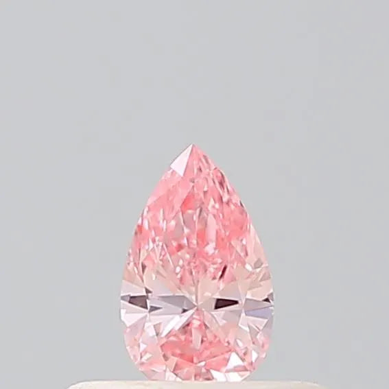 0.21ct Pear Lab Grown Diamond (Colour Fancy Vivid Pink, Clarity VS1, IGI Certified)