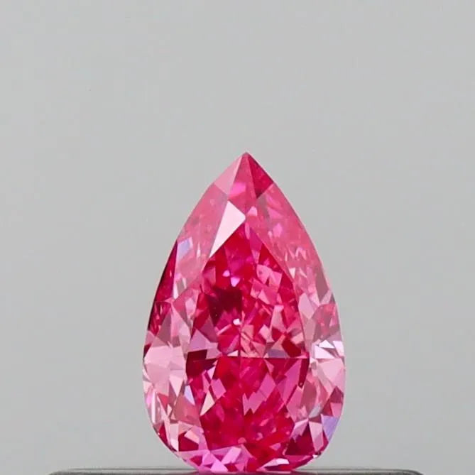 0.21ct Pear Lab Grown Diamond (Colour Fancy Vivid Pink, Clarity VVS2, IGI Certified)