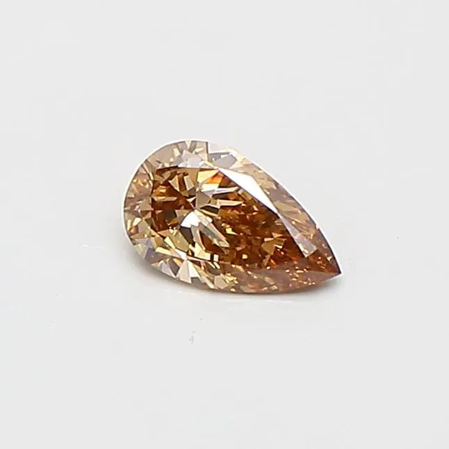 0.23ct Pear Lab Grown Diamond (Colour Fancy Brown, Clarity VS2, IGI Certified)