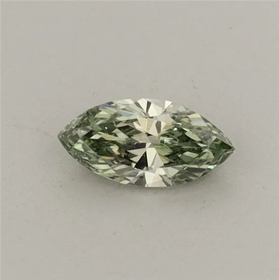 0.24ct Marquise Lab Grown Diamond (Colour Fancy Vivid Green, Clarity VVS2, IGI Certified)