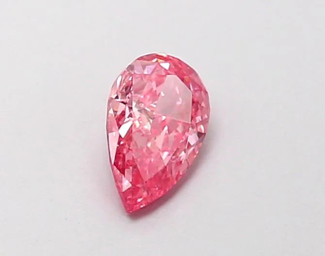 0.27ct Pear Lab Grown Diamond (Colour Fancy Vivid Pink, Clarity VS2, IGI Certified)