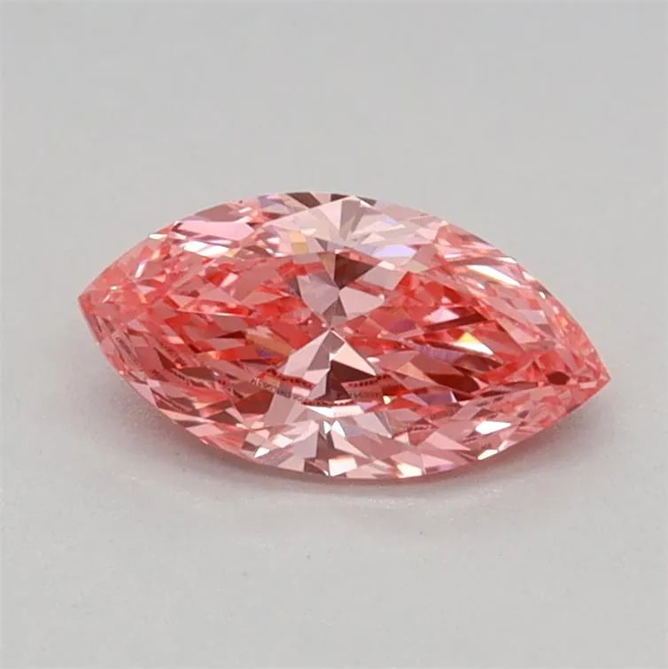 0.30ct Marquise Lab Grown Diamond (Colour Fancy Vivid Pink, Clarity VVS2, IGI Certified)