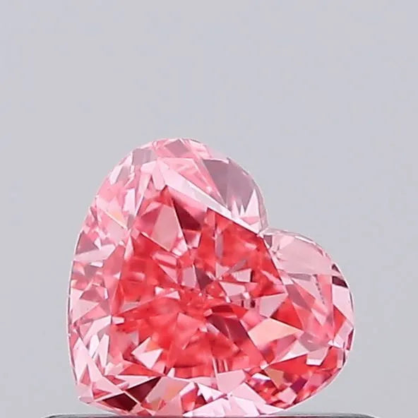 0.35ct Heart Lab Grown Diamond (Colour Fancy Vivid Pink, Clarity VS1, IGI Certified)